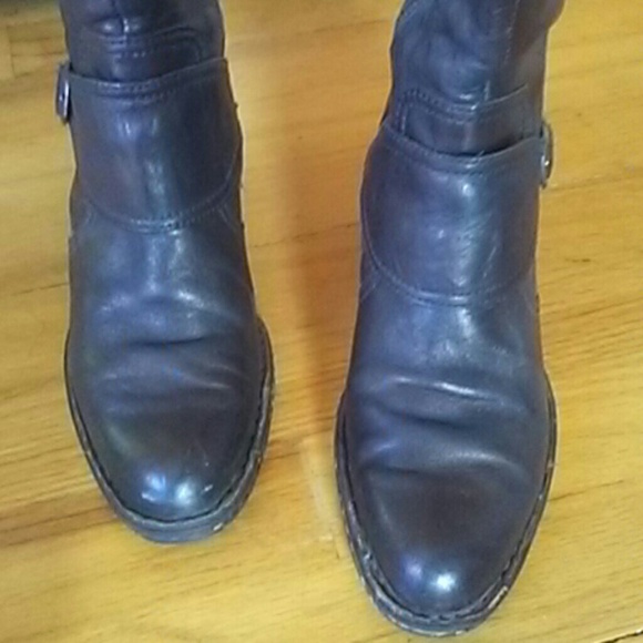 Black leather Born boots! - Picture 1 of 6